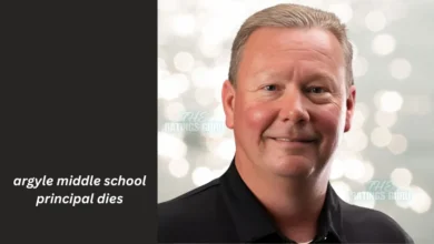 Argyle Middle School Principal Died. A man in a black shirt displaying "Angie Middle School Principal" poses, representing his leadership in the school community.